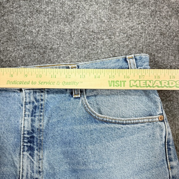 Levi's 505 Regular Fit Denim Jorts Shorts Mens 36 Light Wash Blue Vintage Y2K - Picture 5 of 10